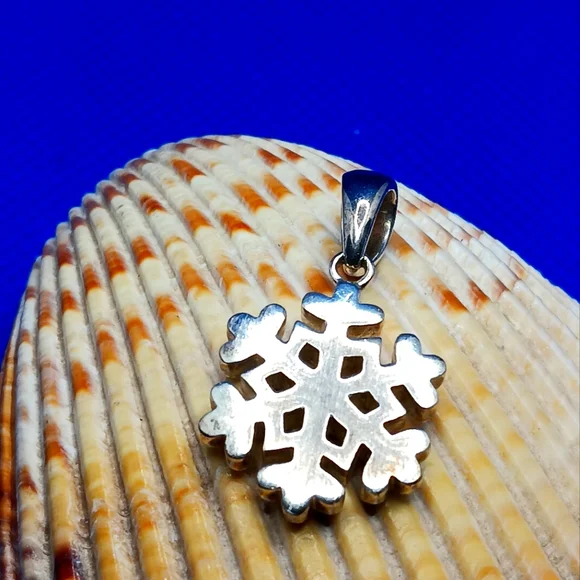 Snowflake Sterling Silver Pendant Katarina Witt - Picture 10 of 13